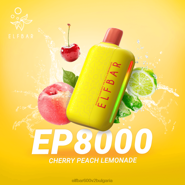 вейп за еднократна употреба нови ep8000 пуфове череша праскова лимонада L26FH360 ELF BAR Price