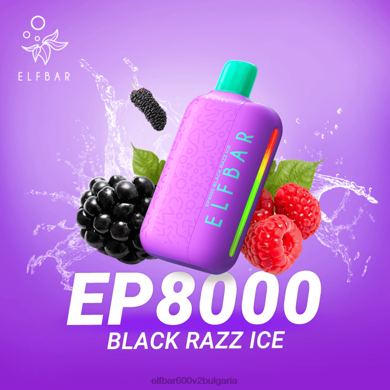 вейп за еднократна употреба нови ep8000 пуфове черен раз лед L26FH372 ELF BAR България