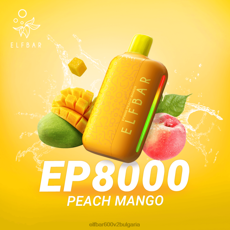 вейп за еднократна употреба нови ep8000 пуфове праскова манго L26FH376 ELF BAR Вейп