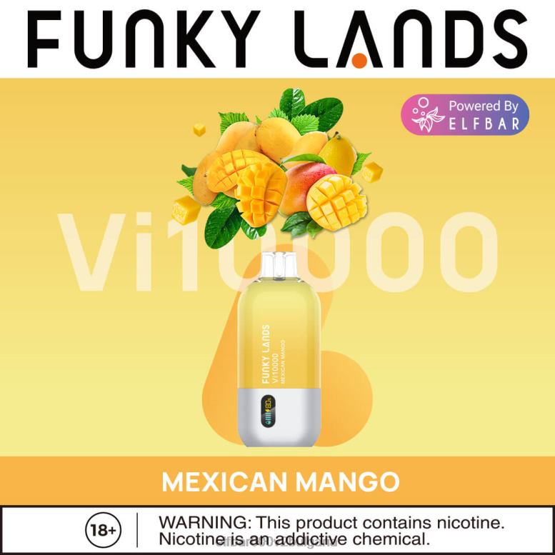 funky lands еднократна употреба vape vi10000 впръсквания мексиканско манго L26FH468 ELF BAR Sofia