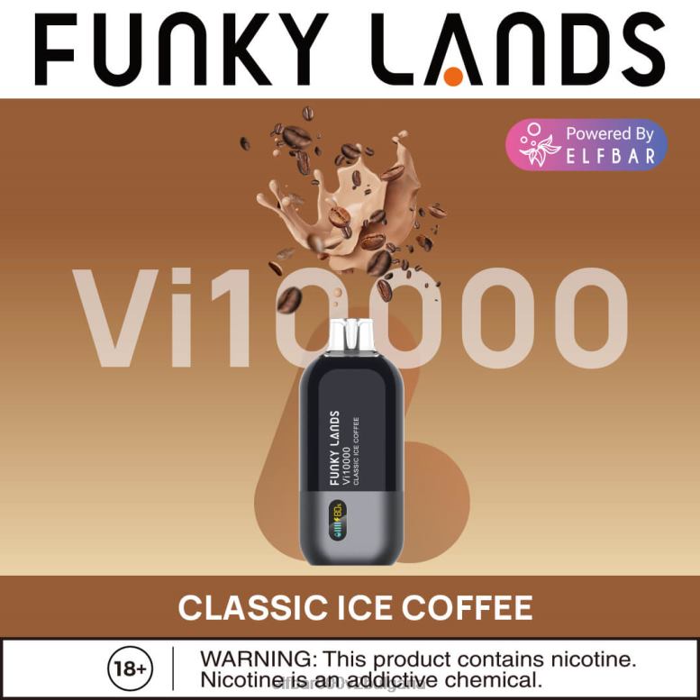 funky lands еднократна употреба vape vi10000 впръсквания класическо ледено кафе L26FH472 ELF BAR България