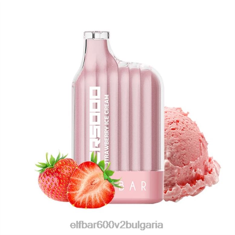 Най-добрият аромат за еднократна употреба vape cr5000 серия лед ягодов сладолед L26FH325 ELF BAR 5000 Bulgaria