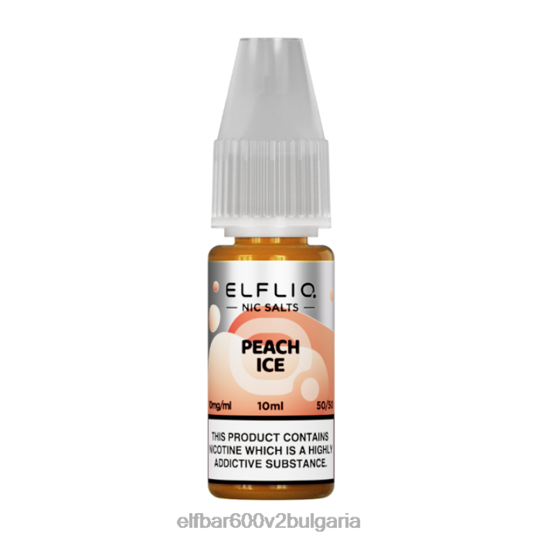 elfliq nic salts - peach ice - 10ml-10 mg/mlL26FH185 ELF BAR 5000 Bulgaria